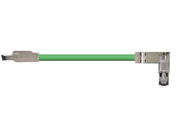 Harnessed Profinet Cables, TPE, connector A: Siemens RJ45 metal, connector B: Siemens RJ45 metal angled