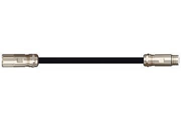 Harnessed CAT5e Cables, PUR torsion, Connector A: Yamaichi RJ45 in M23 Hummel housing cap nut, Connector B: Yamaichi RJ45 in M23 Hummel coupling housing, pin configuration straight