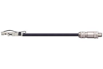Harnessed Profinet cables, PUR torsion, connector A: Telegärtner RJ45 metal, connector B: Binder M12 d-coded