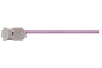 Harnessed Profibus Cables, PUR, connector A: Phoenix Contact SUB-D, 9 poles, pin, straight, connector B: open end of cable