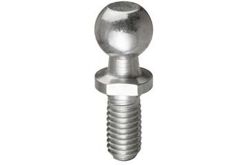 Ball stud made of galvanised steel with male thread. GZRM-MS, igubal®