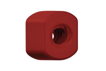 dryspin® lead screw nut with flat spanner, high-helix thread, RSRM