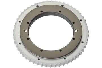 iglidur® slewing ring, PRT-04, toothed outer ring made from aluminium, sliding elements made from iglidur® J