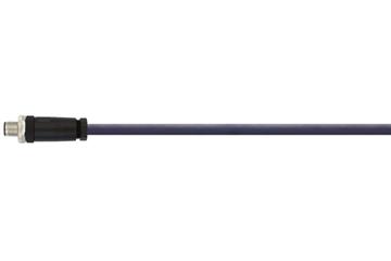 chainflex® connection cable distributor straight M12, CF.INI CF9, pin/cable end cut off, 12-pin