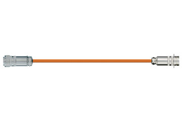 readycable® power cable suitable for Bosch Rexroth IKG4081, connecting cable with intermediate connector PUR 10xd