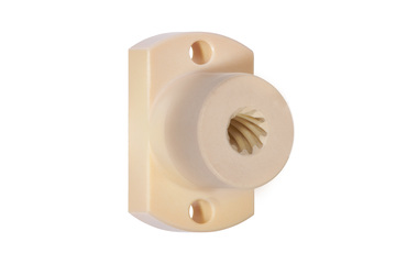 dryspin® flange lead screw nut with spanner flat, high helix thread, JFRM