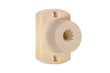 dryspin® flange lead screw nut with spanner flat, high helix thread, JFLM