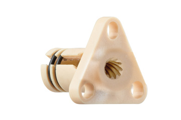 dryspin flange lead screw nut, dryspin® high helix thread, preloaded, JFRM