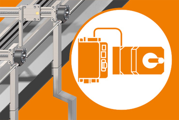 Automated: linear axes with motor and control system