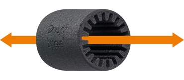 3D printed linear bearings in testing