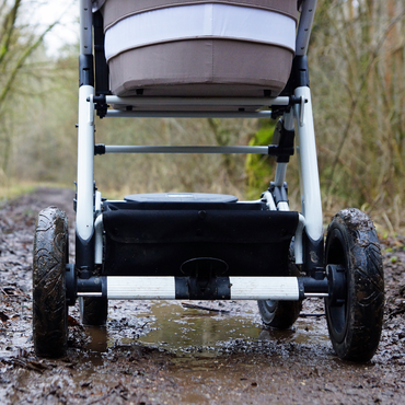 3D printed bearing in a pram
