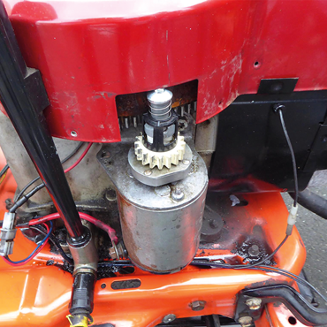 3D printed gear in a tractor