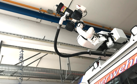 3D printed gear made of iglidur I3 in a fire engine