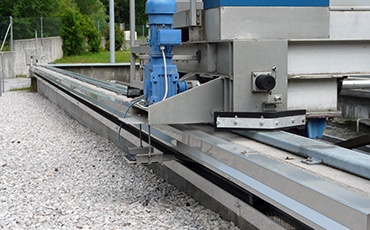 Sand trap in a clarifier