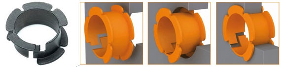 iglidur MDM double flange bearing