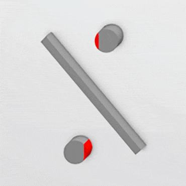 Double, rectangular end stop dog