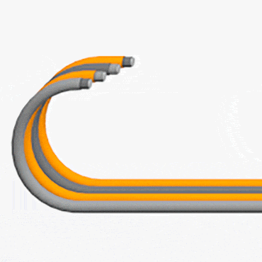 Animated film of chainflex® cables in motion