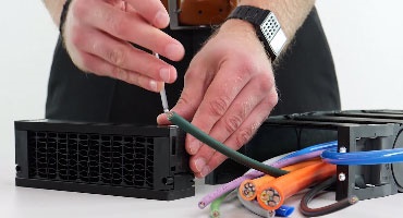 Mounting instruction for CFU honeycomb strain relief