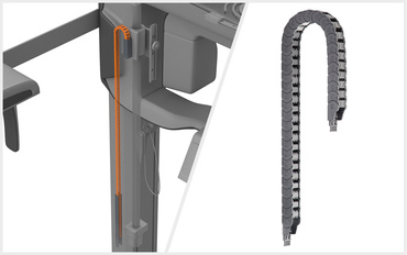 E2 energy chain for cable guidance