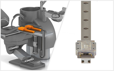 drylin T in patient chair adjustment
