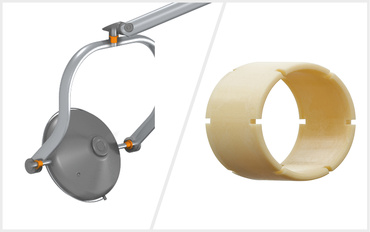 Treatment light with iglidur JVSI plain bearings
