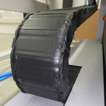 e-tube on a tooling machine