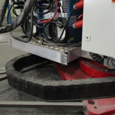 e-tube in an automatic welding machine
