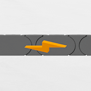 Functional principle of the ESD material in combination with the undercut design