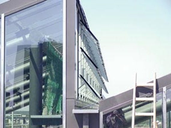 Service centre exterior facade