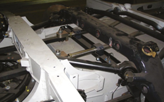 Duo push rod steering system