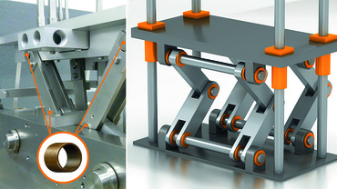 Toggle lever bearing