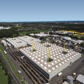 Air view of the igus location in Cologne