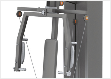Butterfly and latissimus training tower
