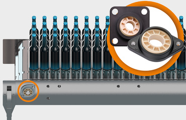 Conveyor belt bearing support