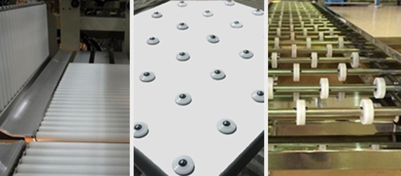 Roller conveyor bearing support