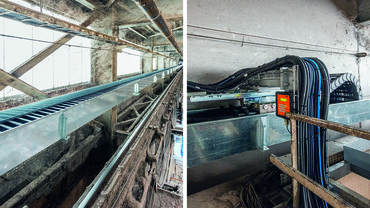 Condition monitoring system in a waste crane