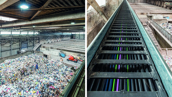 Energy chain in waste processing