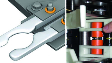 Clamping wheel of filling systems