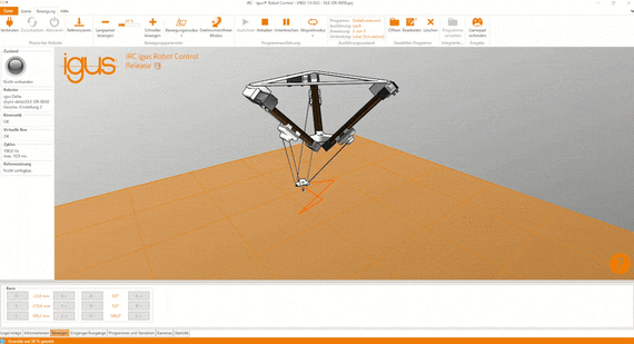 Delta robot iRC software