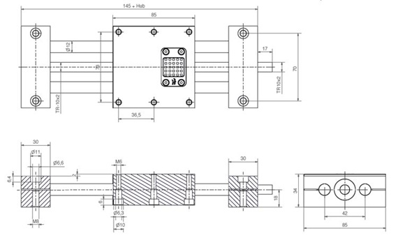 SHT-FF linear module with quick-release mechanism
