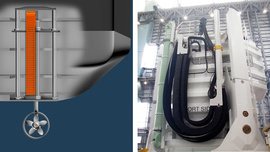 e-chains with retractable thrusters