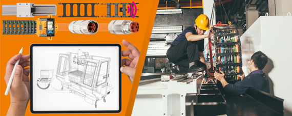 Energy chain installation