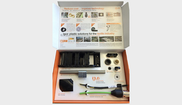 Sample box for the textile industry