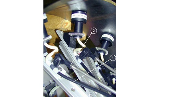 Sensor system of the inspection device