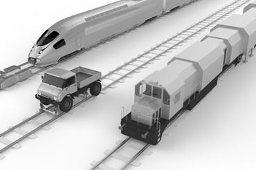 Railway construction machines with igus components