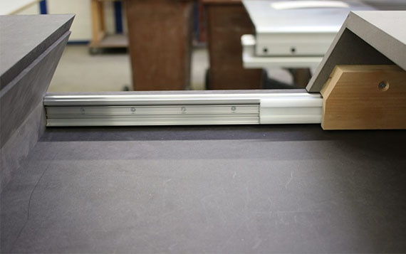 drylin® telescopic guide from igus in furniture