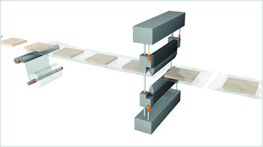 Horizontal bag forming, filling and sealing machine