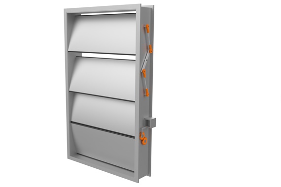 Compressed air flap for trains with iglidur plain bearings and rod end bearings