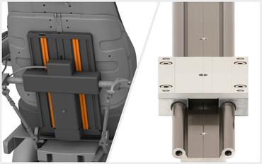 Back adjustment and drylin W