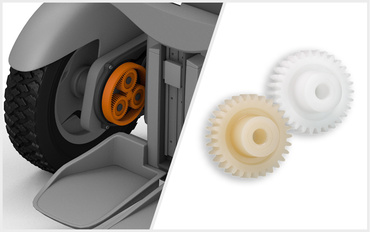 Front wheel drive gears